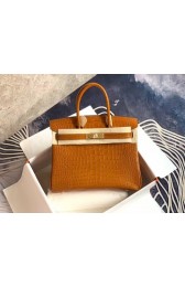 Hermes Birkin Bag Original Leather crocodile HBK35 brown HV05427Pf97