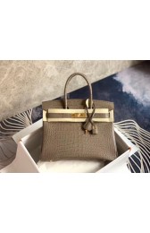 Hermes Birkin Bag Original Leather crocodile HBK35 grey HV10891bW68