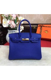 Hermes Birkin Tote Bag Original Leather BK35 blue HV06609nS91