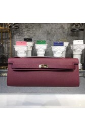 Hermes Kelly Clutch Epsom calfskin H0588 fuchsia HV02994dV68