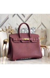 Hermes original Epsom Leather HB35O Burgundy&gold Metal HV00067fo19