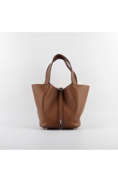 Hermes Picotin 18cm Bags togo Leather 8615 coffee HV00519Av26