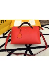 High Imitation Fendi BY THE WAY Bag Calfskin Leather 55208 Orange&Burgundy HV07936bg96