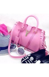 High Imitation YSL Fringed bag 40992 pink HV02096bg96