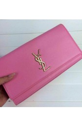 High Quality 2015 Yves Saint Laurent new model clutch 30210 pink HV06821BH97