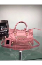 Hot Balenciaga The City Handbag Calf leather 084333 pink HV09860Nm85