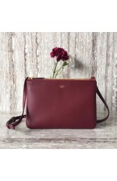 Hot Celine Original Leather Shoulder Bag 55420 Burgundy HV08183io40