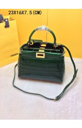 Imitation 2015 Fendi new model crocodile 520885 green HV03486Oz49