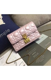 Imitation 2017 dior DIORADDICT WALLET ON CHAIN 7056 pink HV00758lH78