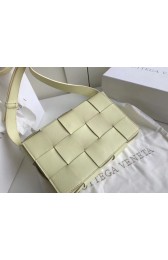 Imitation Bottega Veneta Sheepskin Weaving Original Leather 578004 Light green HV01075sJ18