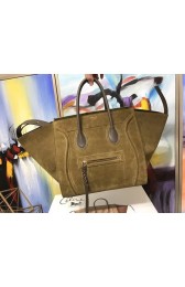 Imitation Celine LUGGAGE PHANTOM Tote Bag 3372 green HV00959SU34