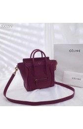 Imitation CELINE NANO LUGGAGE BAG IN LAMINATED LAMBSKIN 189244-18 HV09117uq94