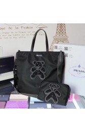 Imitation High Quality Prada Nylon cloth casual bag BN2834 black HV00537Bo39