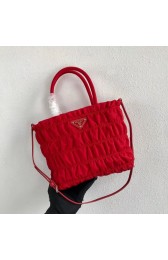 Imitation Prada Re-Edition nylon Tote bag 1BG321 red HV01332Xr29