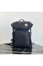 Imitation Prada Re-Nylon backpack 2VZ135 black&orange HV03664Nj42