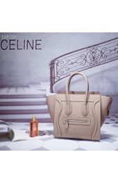 Imitation Top CELINE MICRO LUGGAGE HANDBAG IN LAMINATED LAMBSKIN 167793-12 HV05111tr16