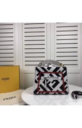 Imitation Top Fendi KAN I LOGO Handbag 8BS087 white&black HV01096tr16