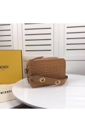 Imitation Top Fendi MINI CAMERA CASE leather bag 8BS019A apricot HV02191tr16