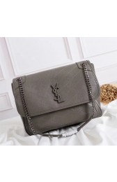 Knockoff AAAAA Yves Saint Laurent Medium Niki Chain Bag 498895 grey HV01418Jc39