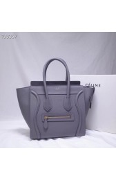 Knockoff Best CELINE MICRO LUGGAGE HANDBAG IN LAMINATED LAMBSKIN 167793-13 HV10095sm35