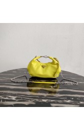 Knockoff Best Prada Re-Edition 2005 nylon shoulder bag 1BH172 yellow HV08270sm35