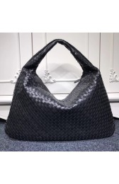 Knockoff Bottega Veneta Calf leather Hobo Bag 5092 black HV05516fY84