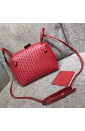 Knockoff Bottega Veneta Sheepskin Shoulder Bag BV1142 red HV00270tU76