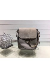 Knockoff Chloe Faye original suede leather Backpack C4756 grey HV11191yK94