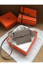 Knockoff Hermes Clutch Epsom calfskin H0589 grey HV00397cS18