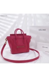 Knockoff High Quality CELINE NANO LUGGAGE BAG IN LAMINATED LAMBSKIN 189244-16 HV00170FA65