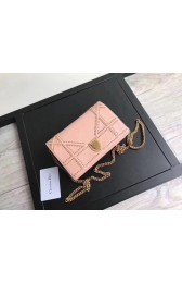 Knockoff High Quality Dior CANNAGE Original sheepskin Leather mini Shoulder Bag 3709 pink HV01291Lg12