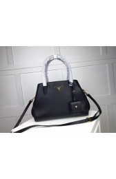 Knockoff Prada Calf leather bag 1127 black HV00556yN38