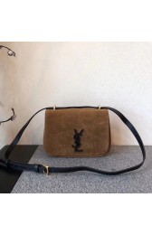 Knockoff Saint Laurent Monogramme Spontini Medium Satchel Bag 512853 brown HV02746yN38