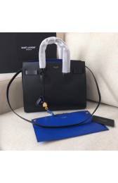 Knockoff Yves Saint Laurent Classic Tote Bag 398709 Black with blue HV01181fY84