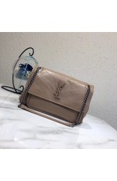 Knockoff Yves Saint Laurent Medium Niki Chain Bag 498894 apricot HV09152JF45