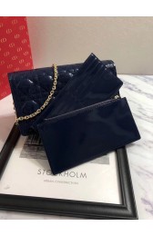 LADY DIOR CALFSKIN WALLET M9001 dark blue HV08277Ty85