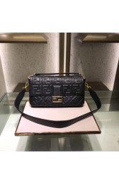 Luxury FENDI BAGUETTE large Shoulder Bag 8BR771A black HV09680UV86