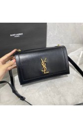 Luxury Yves Saint Laurent Calfskin Leather Shoulder Bag Y635627-2 black HV02798Lv15