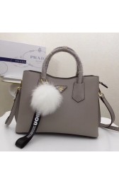 Prada Calf leather bag 56922 grey HV06157Pf97