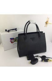 Prada Calfskin Leather Shoulder Bag 1BA155-1 black HV01313Kf26