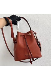 Prada Galleria Saffiano Leather Bag 1BE032 Dark Orange HV03251Zw99