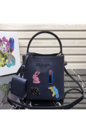 Prada Panier small Saffiano Bag 1BA217 Navy HV09154sf78