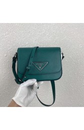 Prada Saffiano leather mini shoulder bag 2BD249 green HV01876Dq89