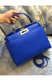 Replica 2015 Fendi calfskin leather 30340 blue HV11954Fi42