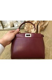 Replica 2015 Fendi winter best-selling model original leather 55211 purplish red HV09230ec82