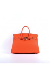 Replica 2015 Hermes Birkin 35CM H-35 gold hardware orange HV05985Ac56