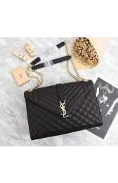 Replica Best Quality Yves Saint Laurent Cross-body Caviar leather Shoulder Bag 487256 black HV00850Rf83