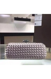 Replica Bottega Veneta Japanese Silk ribbon Clutch 0313 light gray HV08625cK54