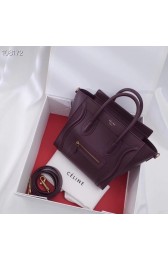 Replica CELINE NANO LUGGAGE BAG IN LAMINATED LAMBSKIN 189244-10 HV06350Ac56