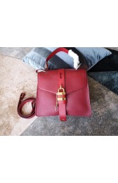 Replica Fashion Chloe Original Buckskin Leather Lock Bag 3S088 Red HV05747HM85